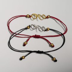 Γούρι Βραχιόλι 2026 από Ασήμι 925 με Μαύρο Κορδόνι – Elegant Luxury