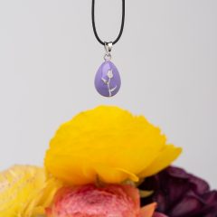 Πασχαλινό Αυγουλάκι με Τριαντάφυλλο από Ασήμι 925 & Ματ Σμάλτο